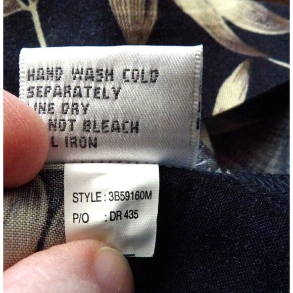 Donna Ricco DR 2 pc Black Tan Maxi Dress Tank 12 Matching Button Up Shirt Floral - Picture 12 of 16